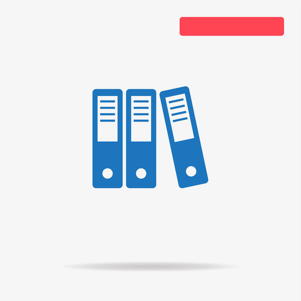 Folder icon. Vector concept illustration for design. - Vector, Image