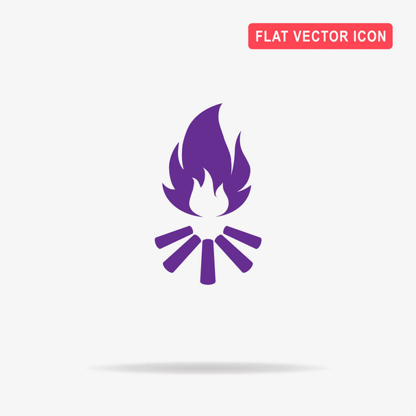 Bonfire icon. Vector concept illustration for design. - Vector, Image