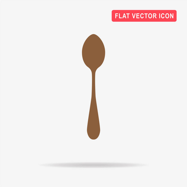 Spoon icon.  Vector concept illustration for design. - Vector, Image
