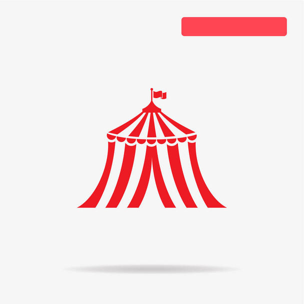 Icône de tente de cirque. Illustration vectorielle de concept pour le design
. - Vecteur, image