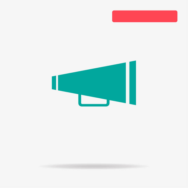 Cheer megaphone icon. Vector concept illustration for design. - Vector, Image