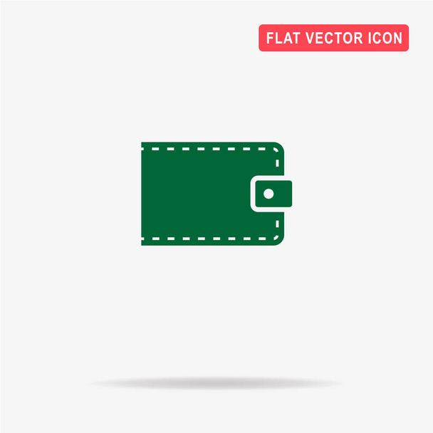 Wallet icon. Vector concept illustration for design. - Vector, Image