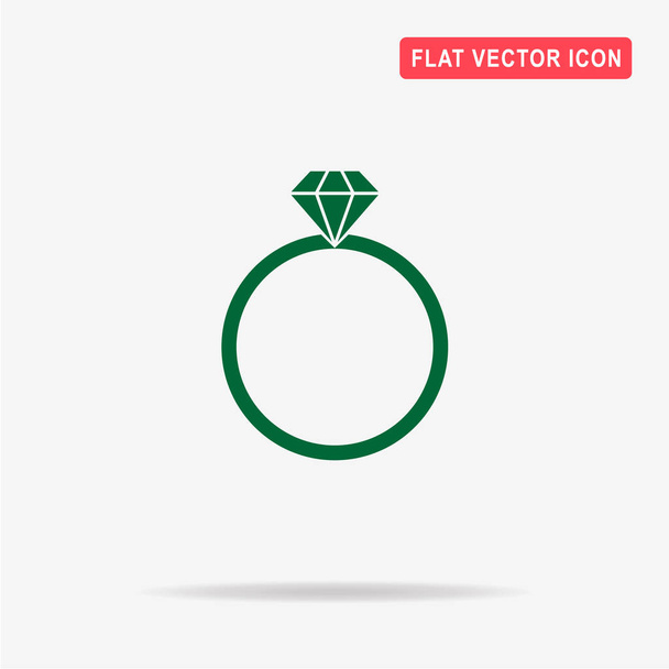 Icona dell'anello di diamanti. Illustrazione concettuale vettoriale per il design
. - Vettoriali, immagini