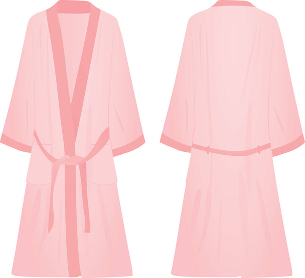Roze badjas. vectorillustratie - Vector, afbeelding