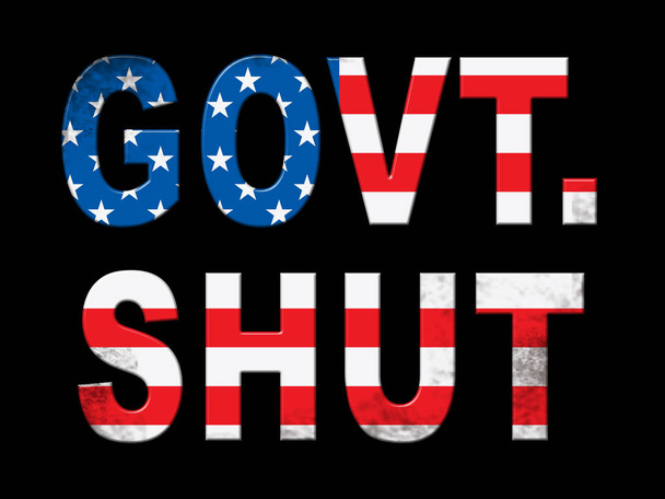 Palabras de cierre del gobierno significa que Estados Unidos está cerrado por el Senado o el Presidente. Washington DC Cerrado Estados Unidos
 - Foto, imagen