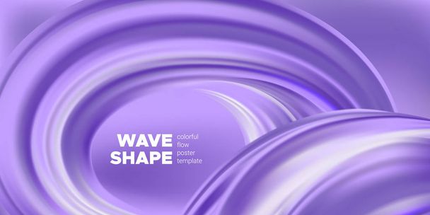 Purple Abstract Background with Liquid Shape. - Vector, Image