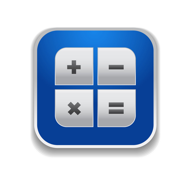 Calculator icon - vector app button - Vektor, Bild
