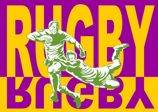 Rugby poster - Vector, afbeelding
