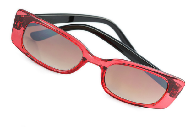 Чорно-червоні сонцезахисні окуляри
 - Фото, зображення