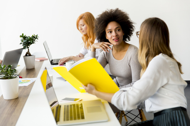 Geschäftsfrauen arbeiten gemeinsam im Büro  - Foto, Bild