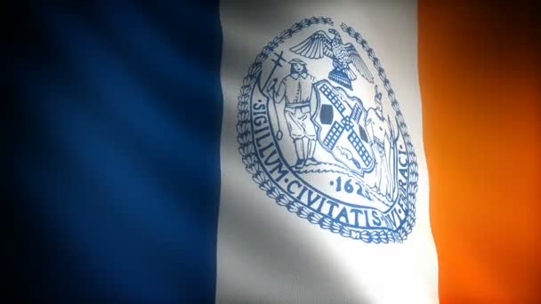 ニューヨーク市の旗(シームレス) - 映像、動画