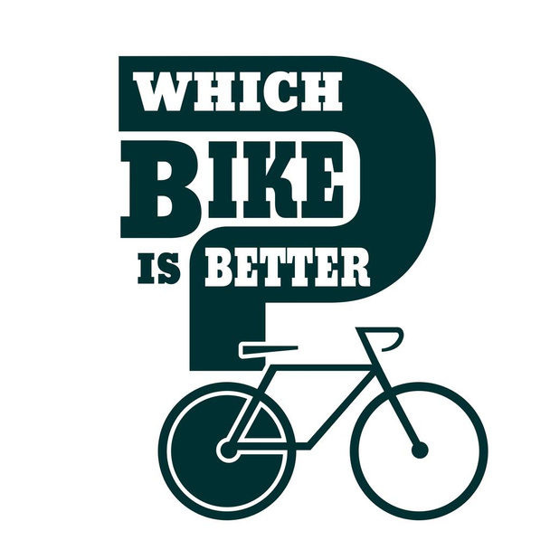Which bike is better question - Vector, Image