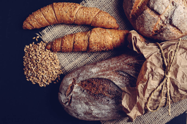 Traditional handmade breads and pastries. - 写真・画像