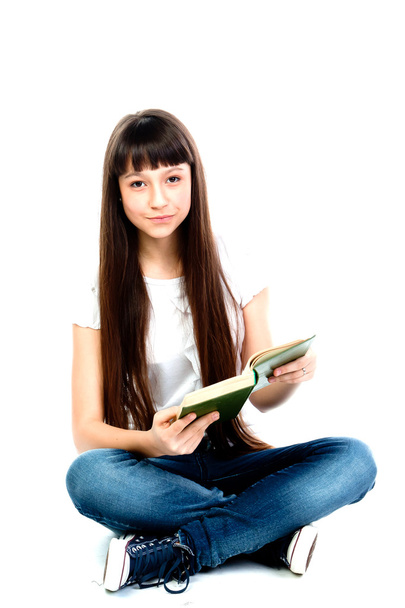 child with a book - Foto, imagen