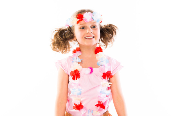 child in Hawaiian dress - Фото, зображення