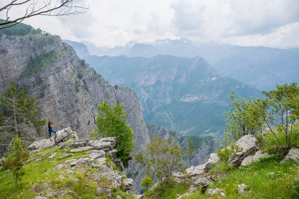 Sarp dağ yamacı, ısmarlayarak panoramik - Fotoğraf, Görsel