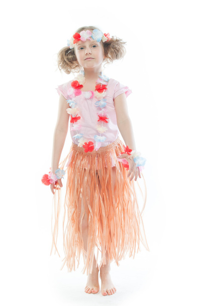 child in Hawaiian dress - Foto, immagini