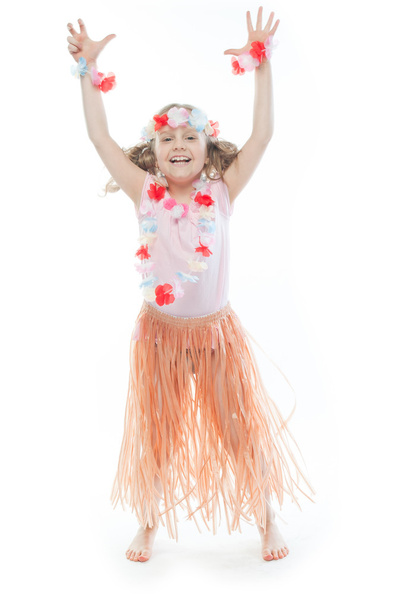 child in Hawaiian dress - Photo, Image