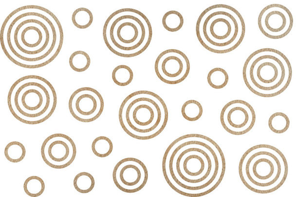 Ακουαρέλα χακί κύκλους σε λευκό φόντο. Ακουαρέλα γεωμετρικό σχέδιο. - Φωτογραφία, εικόνα