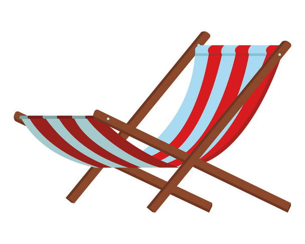 ビーチの椅子アイコン - ベクター画像