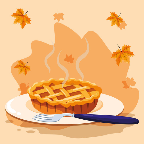 Icono de pastel de manzana
 - Vector, Imagen