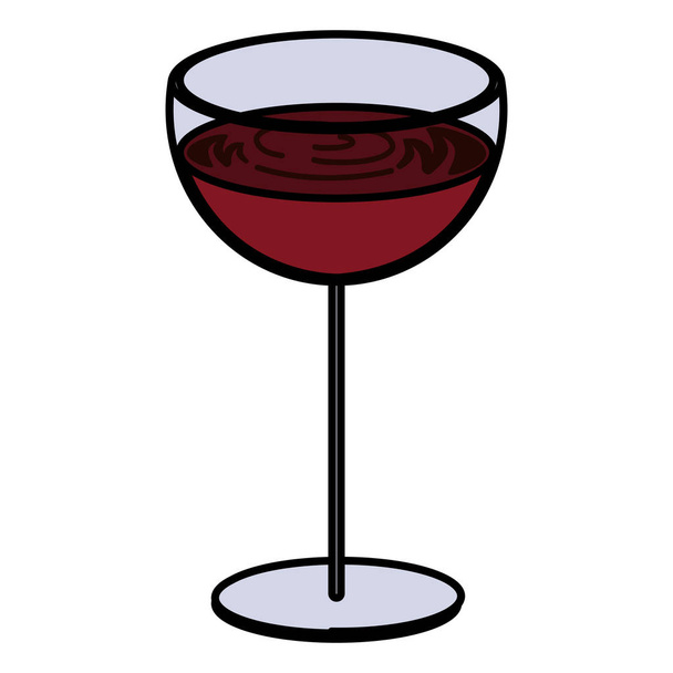 значок бокала вина - Вектор,изображение