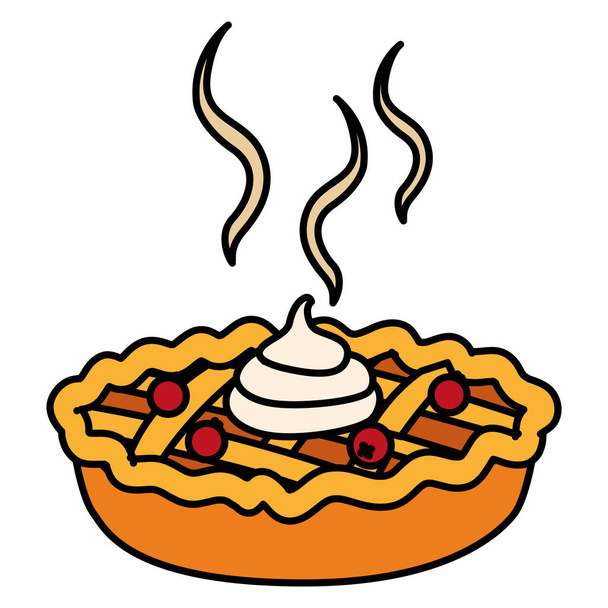 Icono de pastel de manzana
 - Vector, imagen