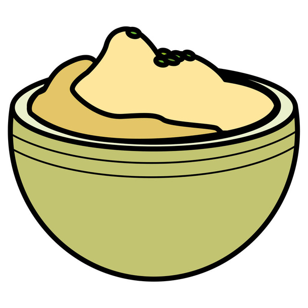Diseño de puré de patatas
 - Vector, imagen