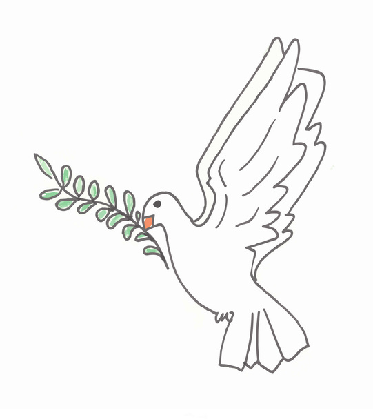 dove of peace - Διάνυσμα, εικόνα