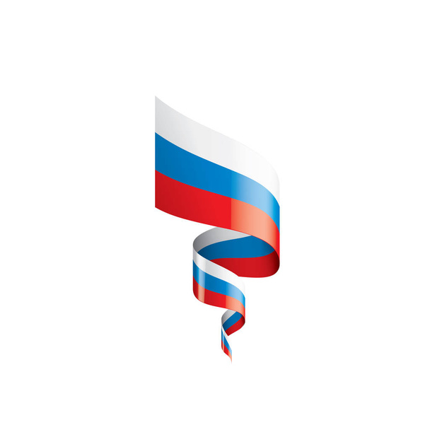 Russia flag, vector illustration on a white background - Vecteur, image