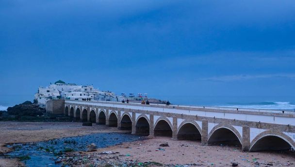 Pohled na ostrov Marabout de Sidi Abderrahmane, casablanca, Maroko - Fotografie, Obrázek