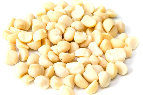 Macadamia nuts close up - Photo, image