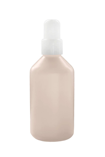 Rose beige liquid concealer bottle isolated over white - Fotoğraf, Görsel