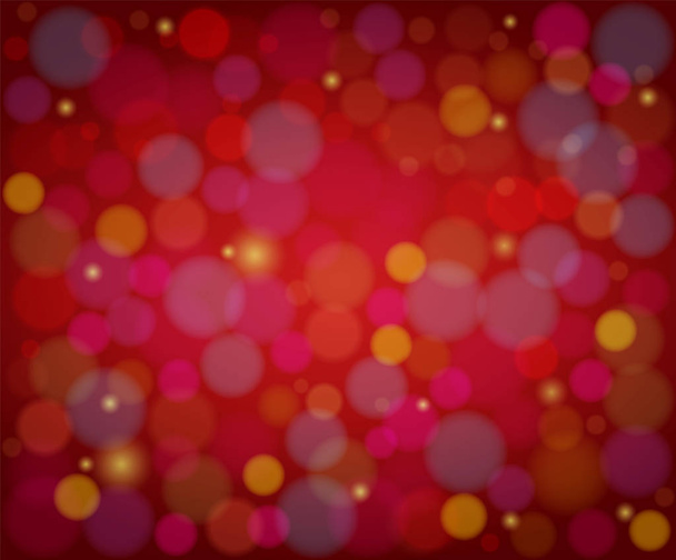 verschwommene Bokeh-Lichter auf rosa violettem Hintergrund. Weihnachten, Neujahr und Weihnachtsfeiertag. abstrakte defokussierte blinkende Funken. Mode digitales Design. - Vektor, Bild