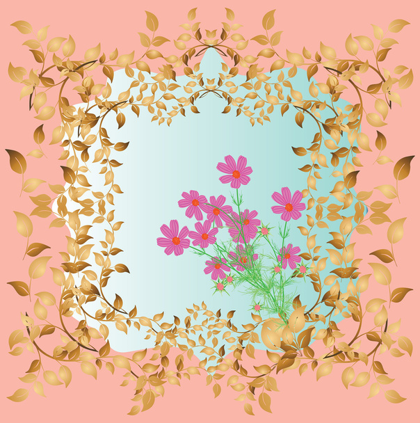 Marco floral
 - Vector, Imagen
