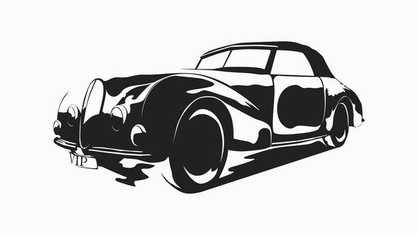 VIP car logo illustration. Drag racing. - Vector illustration - Vector, Image