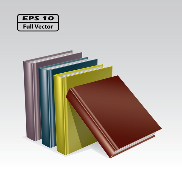 Ilustración de libros
 - Vector, imagen