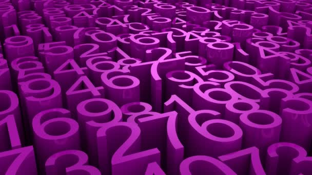 Background of Numbers. Abstract background, 2 in 1, loop, created in 4K, 3d animation - Footage, Video