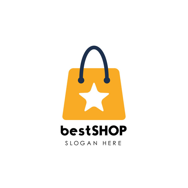 best shop logo icon design. best stores logo design. - Vektor, kép