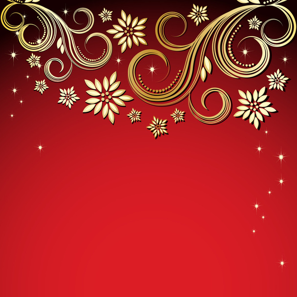 Holiday floral background - Vector, Image