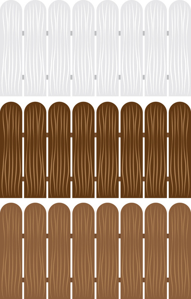 Fence Wooden Colors - Vector, Image