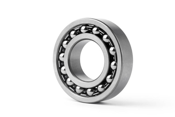 Metal ball bearing isolated on white background - Photo, Image