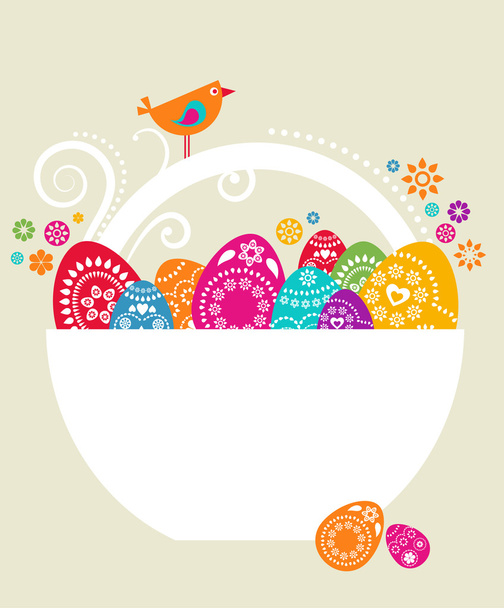 Easter card template - 9 - Vector, Image