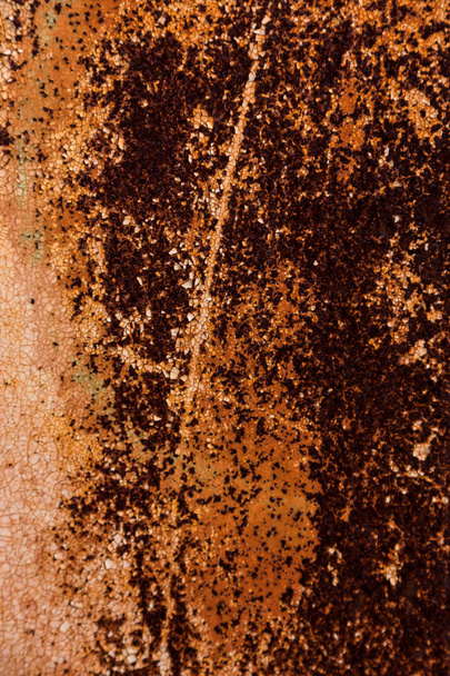 Abstract rusty metal texture, rusty metal background for design with copy space for text, image. Unprotected from atmospheric wet influences Rusty metal. Rusty metal texture background - Photo, Image