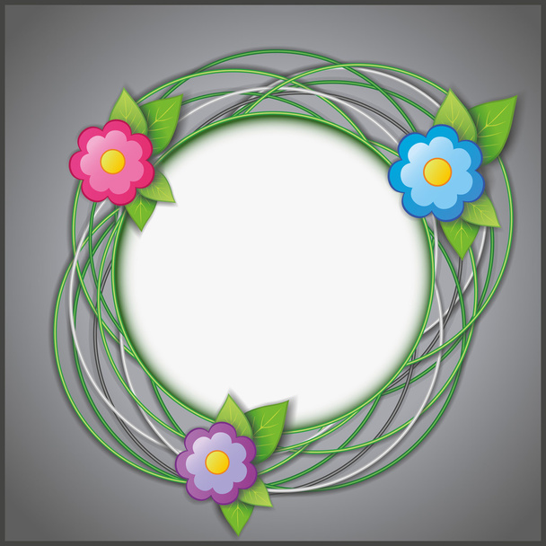abstrakte kreative Hintergrund mit Blumen - Vektor, Bild