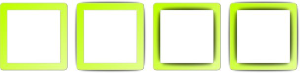 130402 Lime Green and White Colour Full Shadow Square App Icon Set - Vector, Image