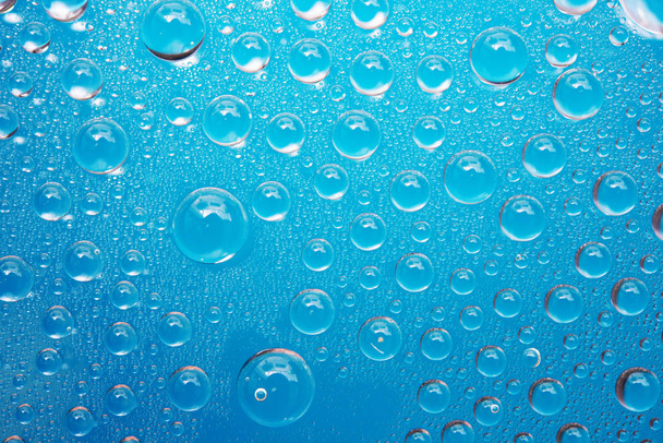 Abstract blue water drops background - Fotó, kép