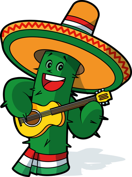 Meksykanin kaktusa - Wektor, obraz