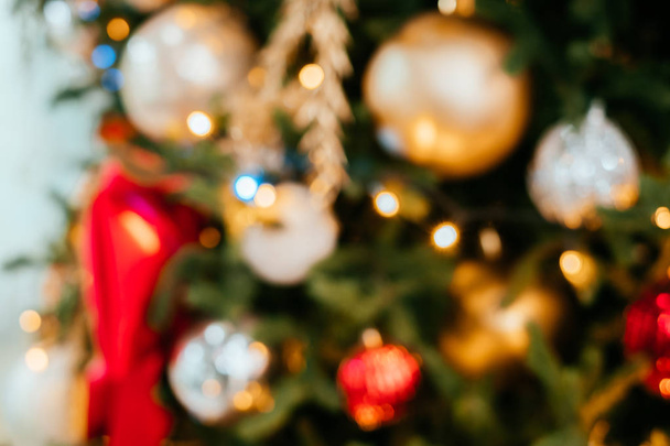 Blurred Christmas background - Foto, imagen