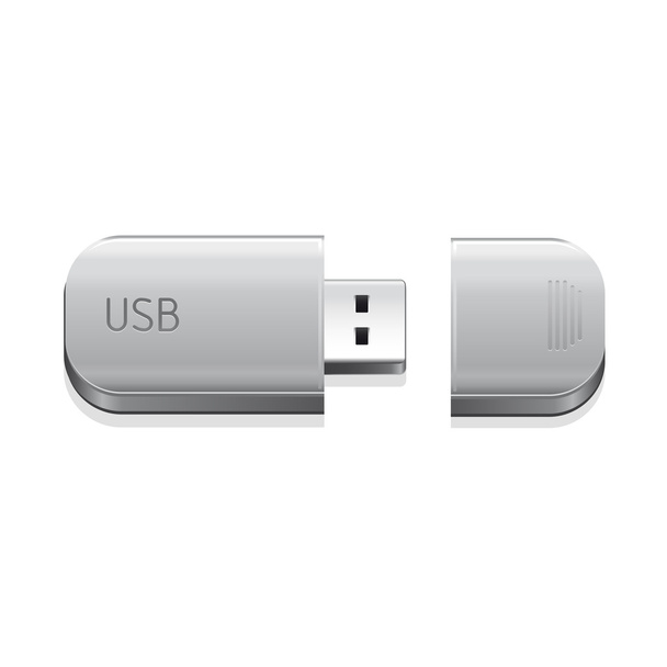 USB Flash Drive - Vector, Image